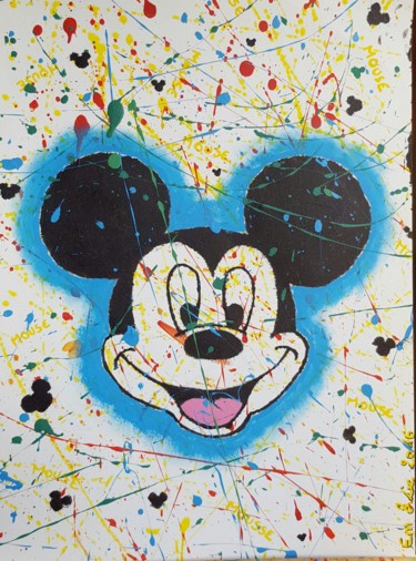 Peinture intitulée "Street Mouse" par Em' & Lie, Œuvre d'art originale, Acrylique
