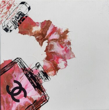 Картина под названием "Chanel" - Emilie Ruffat, Подлинное произведение искусства, Акрил Установлен на Деревянная рама для но…