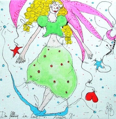 Painting titled "I'm falling in love…" by Emilie Teillaud, Original Artwork