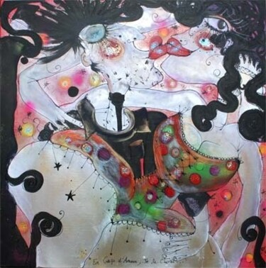 Peinture intitulée "En Gage d'Amour, Je…" par Emilie Teillaud, Œuvre d'art originale