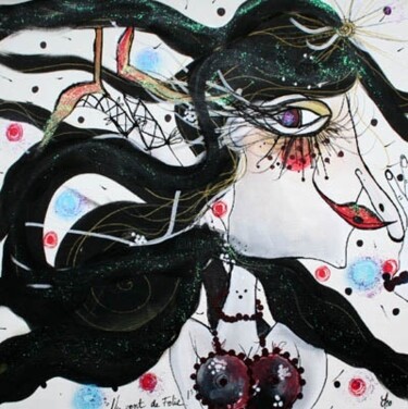 Peinture intitulée "Un vent de folie" par Emilie Teillaud, Œuvre d'art originale