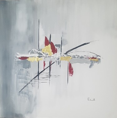 Painting titled "Composition n°20" by Emilie Cerles, Original Artwork, Acrylic