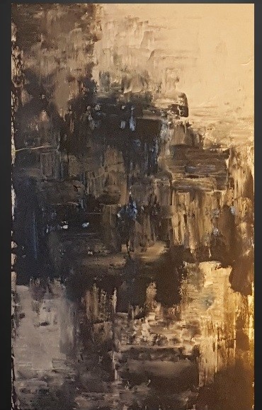 Painting titled "Composition n°2" by Emilie Cerles, Original Artwork, Acrylic