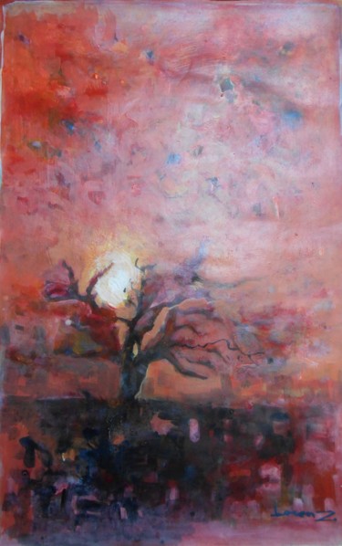 Pintura intitulada "Arbre" por Lorenz, Obras de arte originais, Acrílico