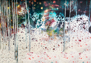 Malarstwo zatytułowany „L'hiver V” autorstwa Lorenz, Oryginalna praca, Akryl