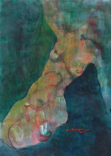 Painting titled "sans titre" by Lorenz, Original Artwork, Acrylic