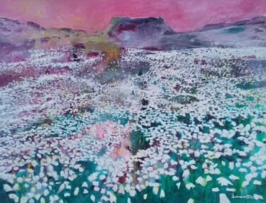 "Paysage de fleurs" başlıklı Tablo Lorenz tarafından, Orijinal sanat, Akrilik