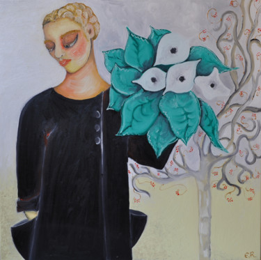 Peinture intitulée "régénérer" par Emilie Rousset, Œuvre d'art originale, Huile