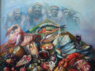 Painting titled "Common Market" by Emil Pascalau, Original Artwork