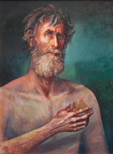 Painting titled "God's Favorite" by Emil Pascalau, Original Artwork