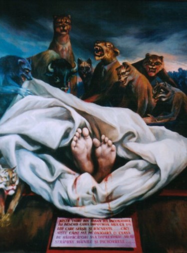 Painting titled "Biblical Message I…" by Emil Pascalau, Original Artwork