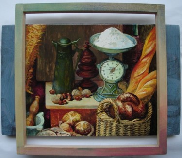 Painting titled "Little Granary" by Emil Pascalau, Original Artwork