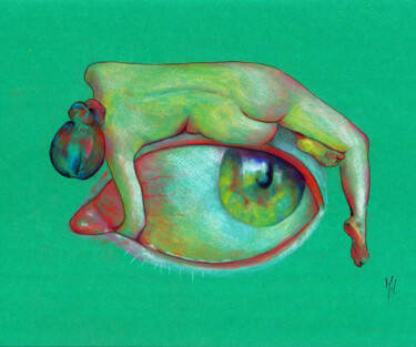 Dibujo titulada "Syndrome prémenstru…" por Emily Coubard (Mil.), Obra de arte original, Lápiz