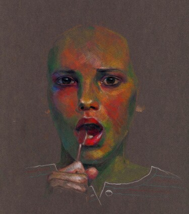 Рисунок под названием "Eleven" - Emily Coubard (Mil.), Подлинное произведение искусства, Карандаш