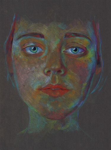 Рисунок под названием "Light" - Emily Coubard (Mil.), Подлинное произведение искусства, Карандаш