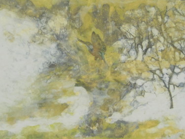 Peinture intitulée "Paysage enneigé II" par Emily Helstroffer, Œuvre d'art originale, Autre