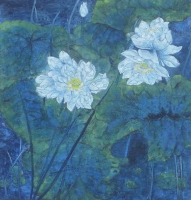 Peinture intitulée "Fleurs I" par Emily Helstroffer, Œuvre d'art originale, Autre