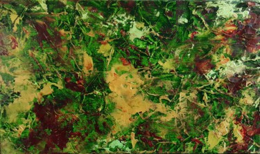 Peinture intitulée "Abstract Autumn" par Emily Starck, Œuvre d'art originale, Huile Monté sur Châssis en bois
