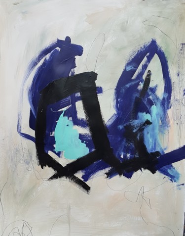 绘画 标题为“Blue lungs” 由Emily Starck, 原创艺术品, 丙烯