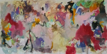 Pittura intitolato "Automne 2021" da Emily Starck, Opera d'arte originale, Acrilico Montato su Telaio per barella in legno
