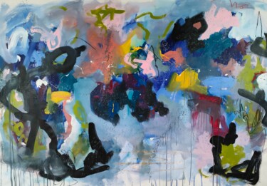Pittura intitolato "L'Autre dimension" da Emily Starck, Opera d'arte originale, Acrilico Montato su Telaio per barella in le…