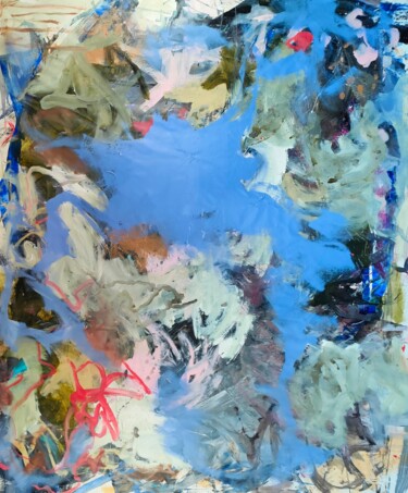 Pittura intitolato "Le grand bleu" da Emily Starck, Opera d'arte originale, Acrilico