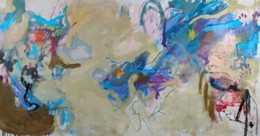 Peinture intitulée "J'y ai cru jusqu'au…" par Emily Starck, Œuvre d'art originale, Acrylique Monté sur Châssis en bois