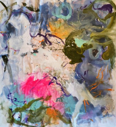 Peinture intitulée "Phosphènes" par Emily Starck, Œuvre d'art originale, Acrylique Monté sur Châssis en bois