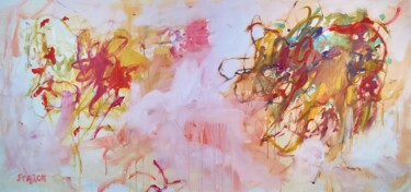 Pintura titulada "Join me to heaven" por Emily Starck, Obra de arte original, Acrílico Montado en Bastidor de camilla de mad…