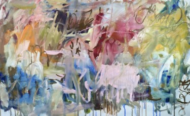 Картина под названием "Parfum de liberté" - Emily Starck, Подлинное произведение искусства, Акрил Установлен на Деревянная р…