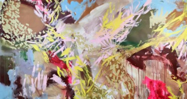 Картина под названием "It's kind of magic" - Emily Starck, Подлинное произведение искусства, Акрил Установлен на Деревянная…
