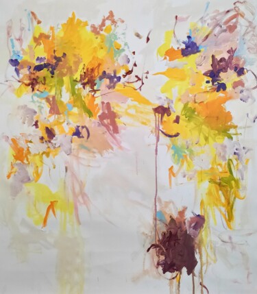 Peinture intitulée "Sunflower II" par Emily Starck, Œuvre d'art originale, Acrylique Monté sur Châssis en bois