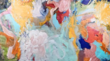 Pintura titulada "Pas de faux semblant" por Emily Starck, Obra de arte original, Acrílico Montado en Bastidor de camilla de…