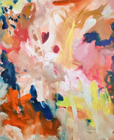 Картина под названием "Sweet thougths" - Emily Starck, Подлинное произведение искусства, Акрил Установлен на Деревянная рама…