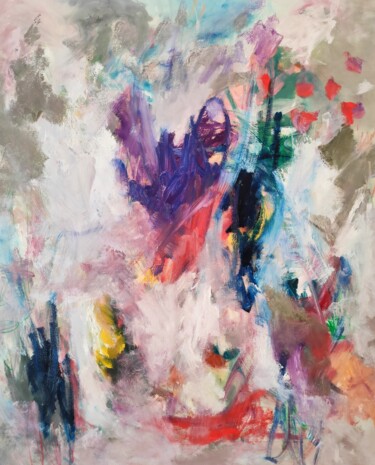 Картина под названием "The power of Art" - Emily Starck, Подлинное произведение искусства, Масло Установлен на Деревянная ра…