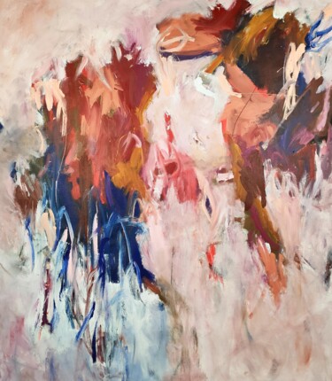 Картина под названием "Douceur sauvage" - Emily Starck, Подлинное произведение искусства, Акрил Установлен на Деревянная рам…