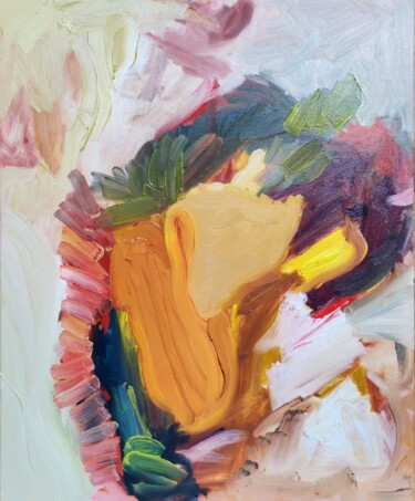 Peinture intitulée "Composition Mars 20…" par Emily Starck, Œuvre d'art originale, Huile Monté sur Châssis en bois