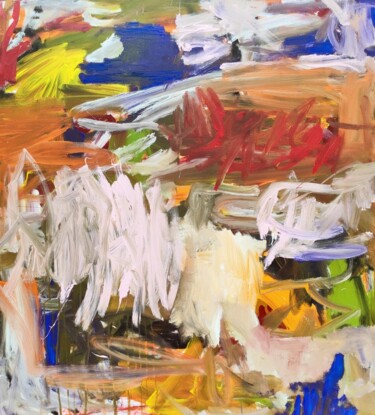 Картина под названием "March composition" - Emily Starck, Подлинное произведение искусства, Акрил Установлен на Деревянная р…