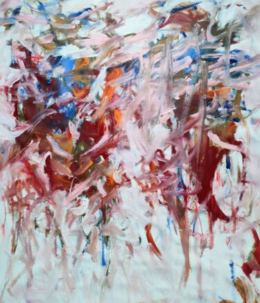 Картина под названием "Embrasser la vie av…" - Emily Starck, Подлинное произведение искусства, Акрил Установлен на Деревянна…