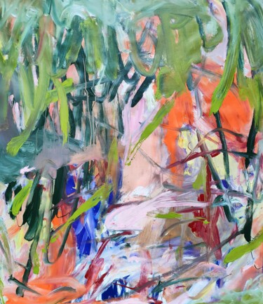 Картина под названием "Vegetal Atmosphere" - Emily Starck, Подлинное произведение искусства, Акрил Установлен на Деревянная…