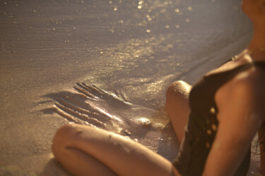 摄影 标题为“Golden Beach Moment” 由Emir Sergo, 原创艺术品, 非操纵摄影