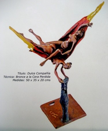 Pintura titulada "Dulce Compañía" por Emiro Garzon Correa, Obra de arte original