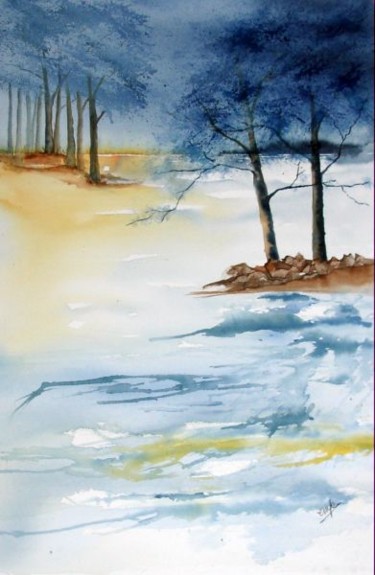 Painting titled "lumière du jour" by Jocelyne Dumont, Original Artwork