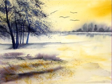 Painting titled "sous-le-soleil.jpg" by Jocelyne Dumont, Original Artwork