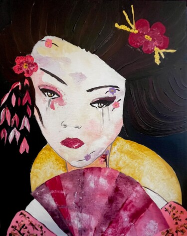 Painting titled "Shizuko" by Emma C, Original Artwork, Acrylic