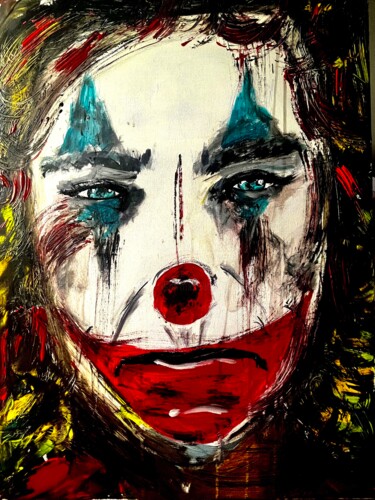 Painting titled "APPEARANCE Joker" by Emma C, Original Artwork, Acrylic