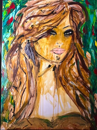 Painting titled "Vicky" by Emma C, Original Artwork, Acrylic