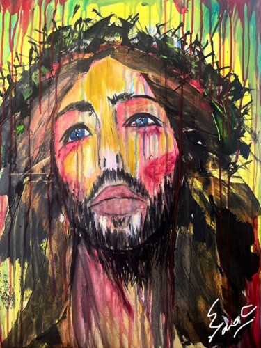 Painting titled "Christian" by Emma C, Original Artwork, Acrylic