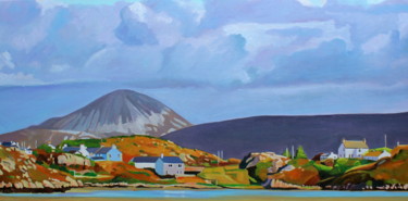 Painting titled "Over To Kincasslagh…" by Emma Cownie, Original Artwork, Oil