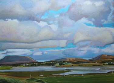 Painting titled "Beside Magheraroart…" by Emma Cownie, Original Artwork, Oil